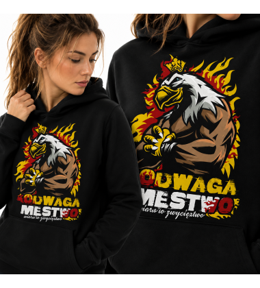 Damska bluza z kapturem ODWAGA MĘSTWO